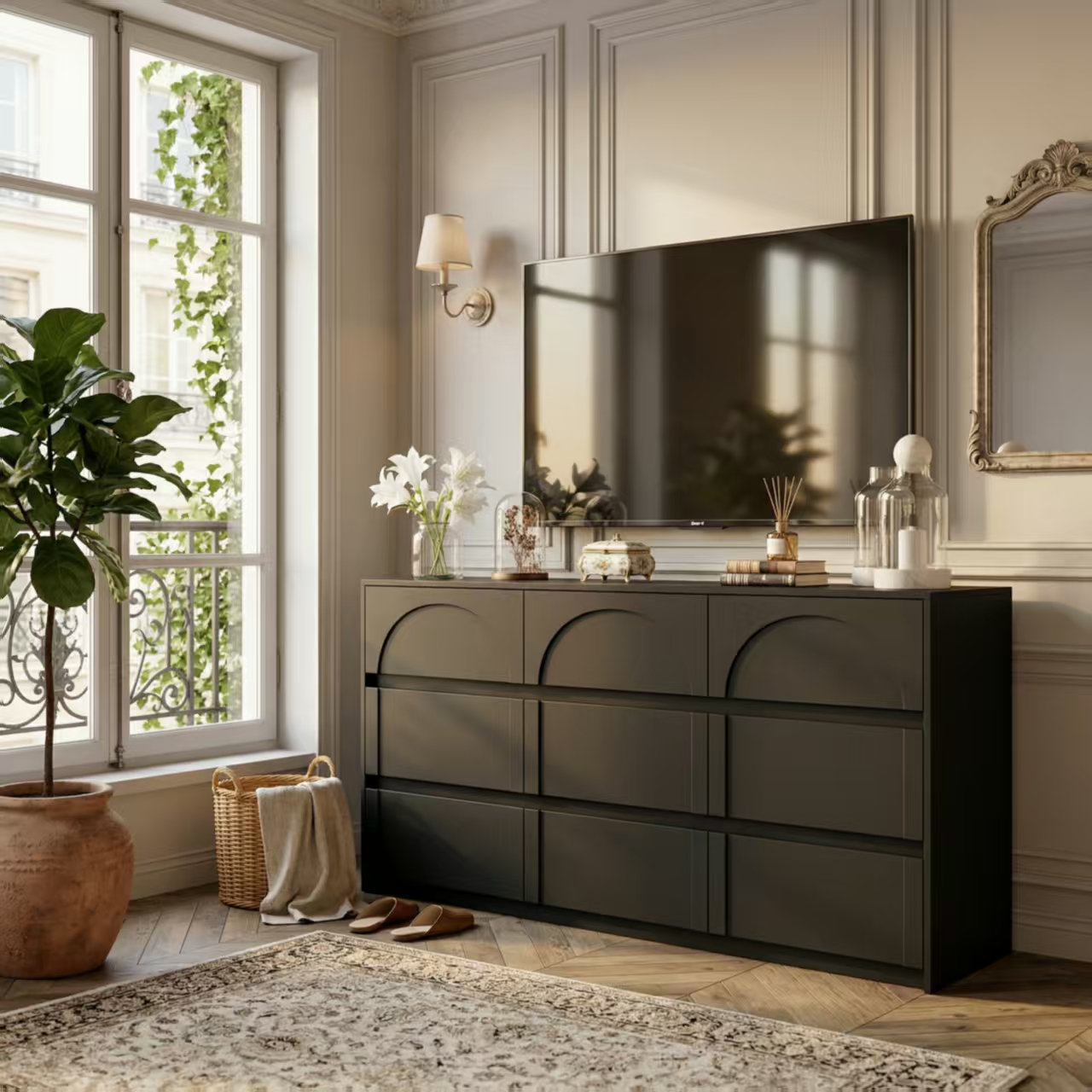 Ebern Designs Sallye 63'' Wide 9-Drawer Dresser & Reviews | Wayfair